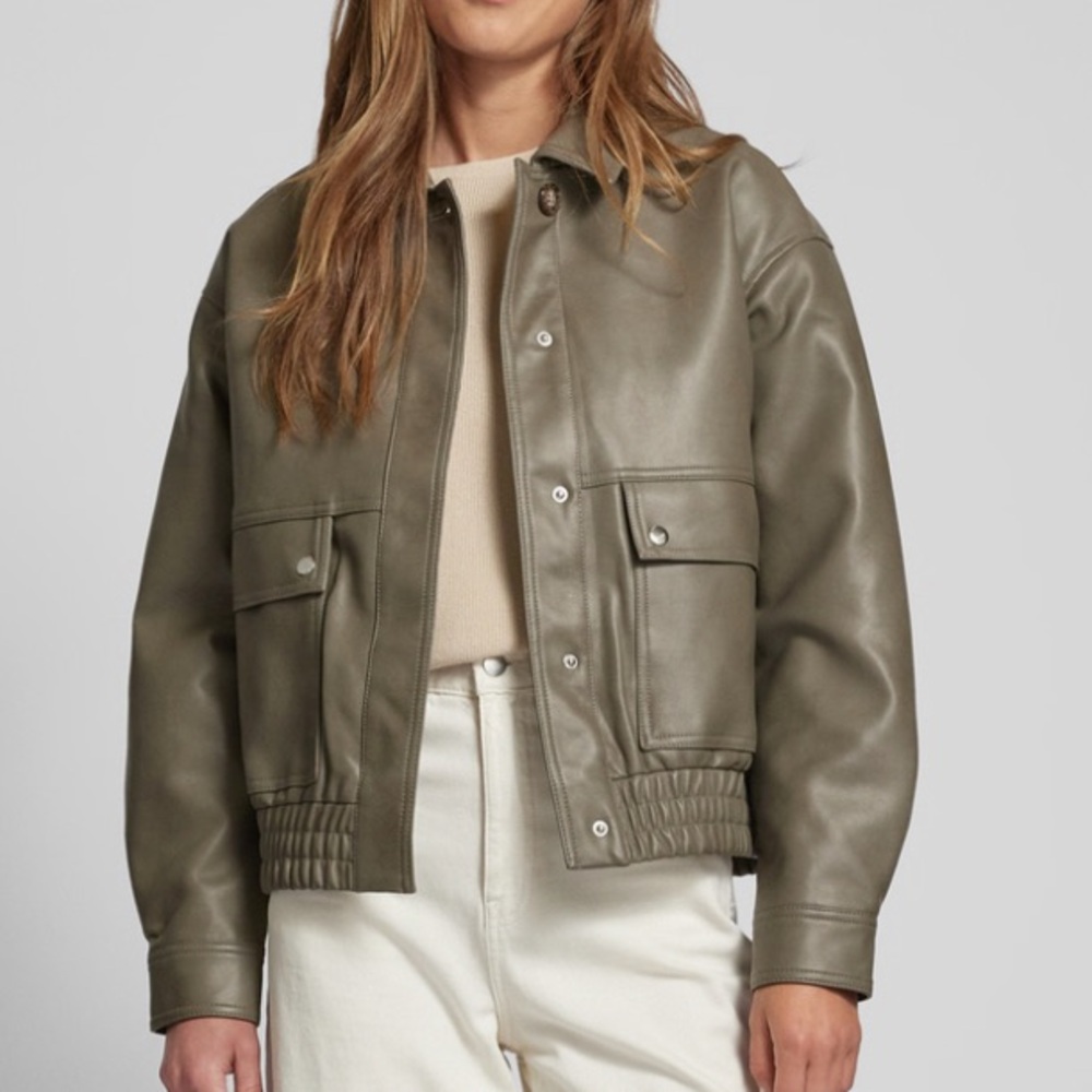 Vero Moda Faux Leather Vintage Short Jacket